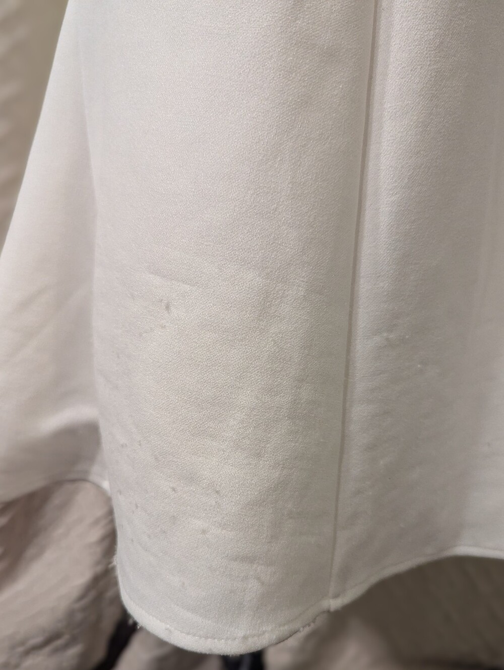 DKNY White Flutter Sleeve Bridal Midi Dress - Size 10 - Picture 6 of 9